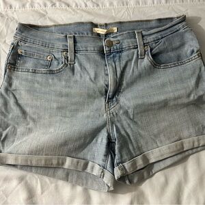 Levi's Blue Jean Shorts Distressed Cut-Off Style